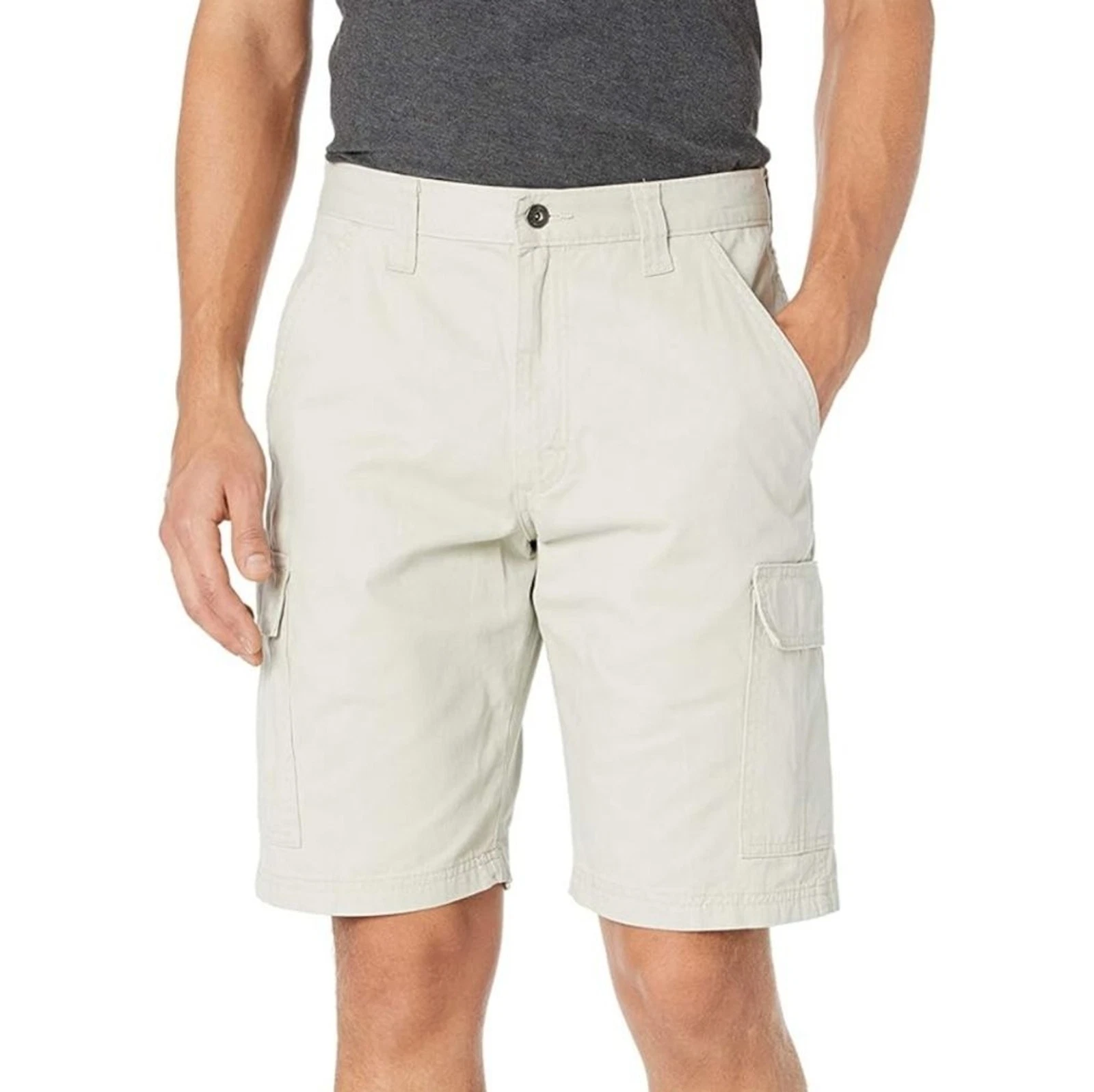 🤍 Wrangler Mens Cargo Shorts Tan Size 44