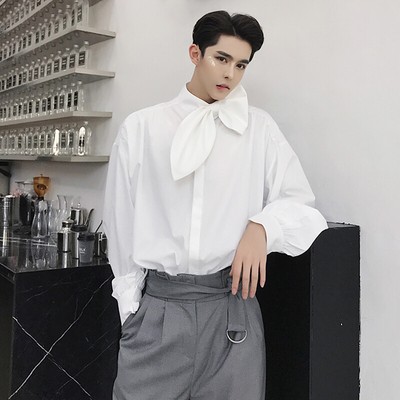 Long Sleeve Bowknot T-shirt Casual Tops 