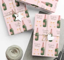 Congratulations Gift Wrapping Paper Roll, Congrats Custom Gift Wrap Paper