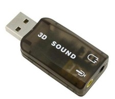USB To 3.5mm Mic / Headphone Jack Stereo Headset Audio 3D Adapter 5.1 Sound Card