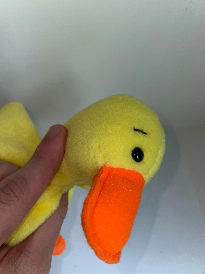 Quackers the Duck Ty Beanie Baby Original 1994 (Retirado) RARO CON ERRORES Foto 2 de 4