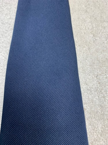 SEARS MENS TIE FASHION FUN SOLID NAVY BLUE 3.5 X 56 - Picture 3 of 4