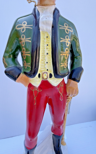 19" Empty Vtg Irish Mist Irelands Legendary Liqueur Soldier Decanter Corkscrew - Picture 7 of 19