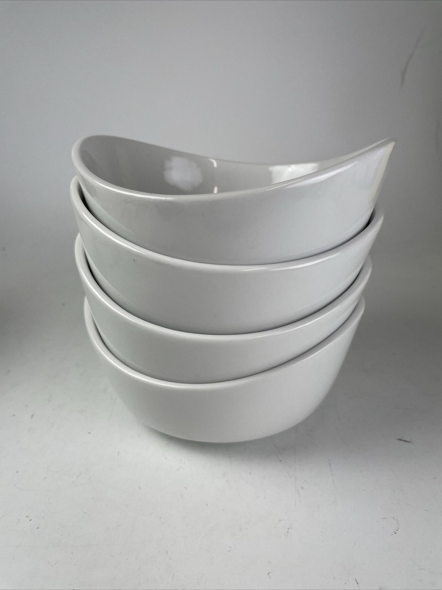 Stackable Manicure Bowl, White Stackable Manicure Bowl, White