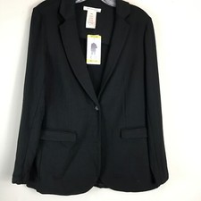 Philosophy Black Rayon Knit Women's Size M Blazer NWT