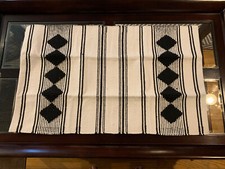 Tapis tissé diamant fait main décoration maison caravane 21”x34” neuf - vente au détail 48,00 $