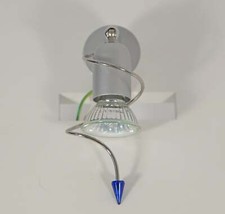 Kristallform Halogenspot silber, Klemmlampe, Objektlampe, Flurlicht, Spiegellamp