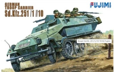 MW22 FUJIMI FU76102 GERMAN HANOMAG ''SD.KFZ. 251/1'' 1/76 FAHRZEUG