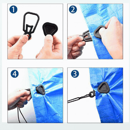 High Temperature Resistant Tarp Clips for Boat Covers and Pool Covers 10pcs - Picture 6 of 27