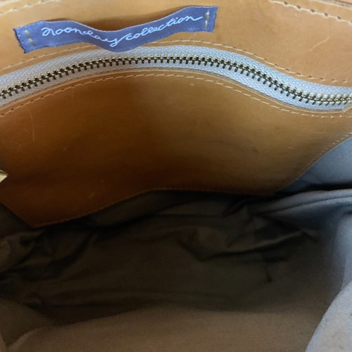 Noonday Collection Homesteader Convertible Backpack Tan Leather - Picture 5 of 12