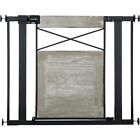 Safety 1st Farmhouse Walk-Through Gate Easy Install Baby Toddler Pet Dog, Grey