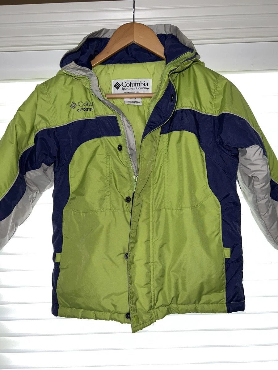 Columbia Cross Terra Kids Puffy Winter Jacket With Hood Size 7 8