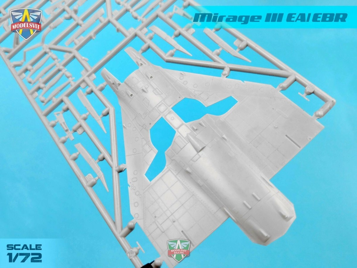 Maquette à Monter Mirage III EA/EBR Argentine & Brésil - Modelsvit 1/72 - Kit Plastique Neuf