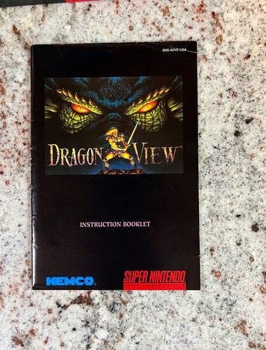 Super Nintendo Dragon View (SNES) Complete...1994...Great Condition...One Owner - Picture 17 of 20