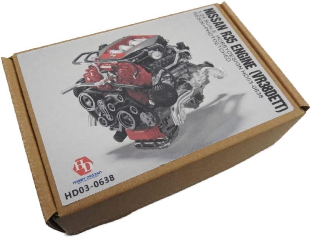 NISSAN R35 GT-R VR38DETT ビッグスケール可動エンジン模型 1/4 VR38DETT (Nissan GT-R R35) Scale Engine - Assembled