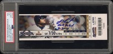 JD MARTINEZ MLB DEBUT HIT #1 FULL TICKET 7/30/2011 DODGERS RED SOX PSA 3 AUTO 10
