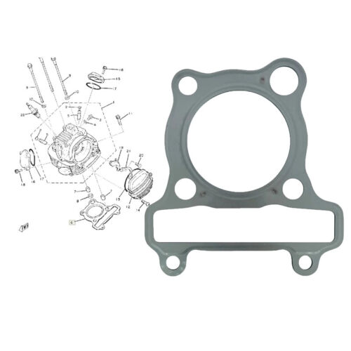 Cylinder Head Gasket Kits For Yamaha YTM200 83-84 YFM200 85-89 AG200 1991-2022 - Picture 2 of 5