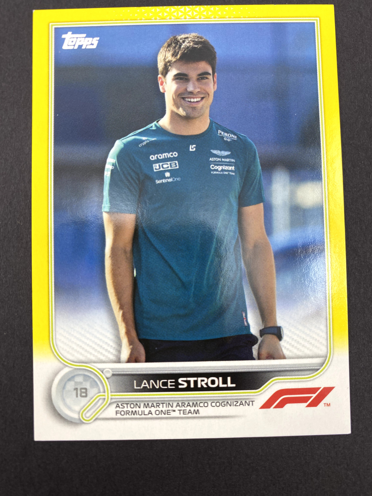 2022 Topps Formula 1 #49 Lance Stroll Yellow #42/125