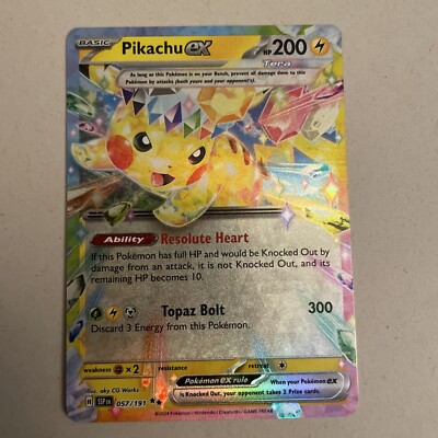 Pikachu ex 057/191 Sv08: Surging Sparks Holo
