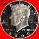 2000-S CLAD PROOF KENNEDY HALF DOLLAR, VERY BEAUTIFUL  PROOF COIN, FAST SHIPPING