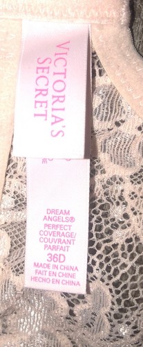 Victoria’s Secret Dream Angels Perfect Coverage Bra 36D Cherry Blossom NEW - Picture 7 of 10
