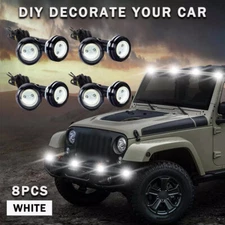 8x Eagle Eye Lamps LED DRL Fog Daytime Running Light Tail Backup 12V White