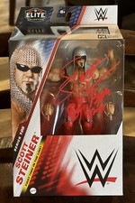 WWE Scott Steiner Signed Elite Series 105 Action Figure NIB HOF Rare Math Pump