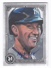2021 Topps Museum Derek Jeter #CCR-20 Canvas Collection Auto Artist Proof /25