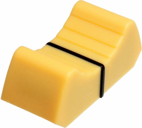 Sifam 2x MANOPOLE FADER TAPPO GIALLO vestibilità 8mm scorrevole potenziometro pentola di ricambio - Foto 4 di 5