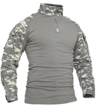 TacVasen Mens Military Tactical Slim Fit Long Sleeve 1/4 Quarter Zip Pullover
