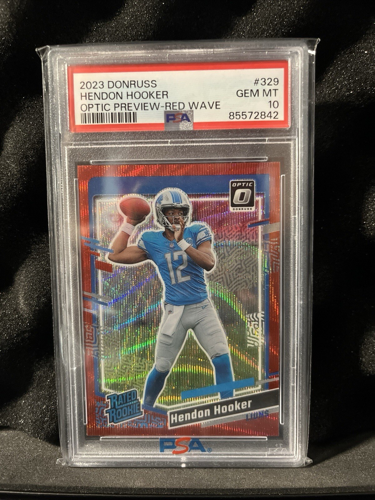 2023 Panini Donruss - Rated Rookie Optic Preview Red Wave  Hendon Hooker