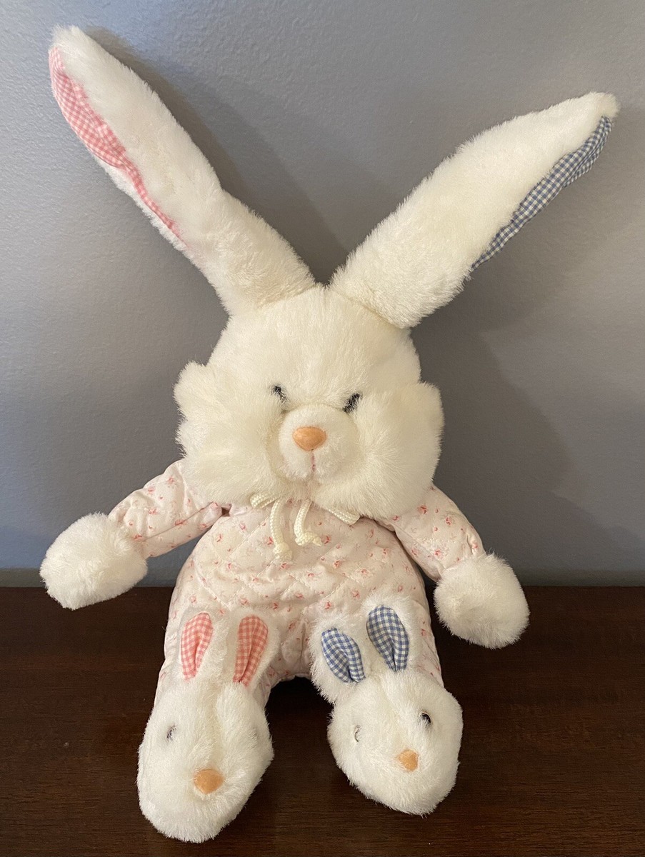 Vintage 1992 Plush World Of Smile International White Quilted