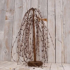 New Primitive Country Farmhouse PIP BERRY WILLOW TREE Black Berries 18"