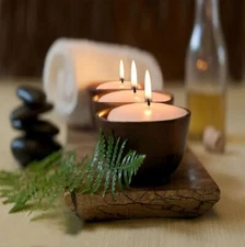 Beeswax Floating Candles, IVORY, Round Shaped , for Vases, Party, Holidays