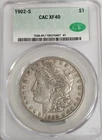 1902-S XF40 Morgan Silver Dollar CACG