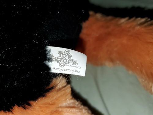 Toy Factory Black And Tan 9" Puppy Dog Stuffed Plush - Picture 5 of 9