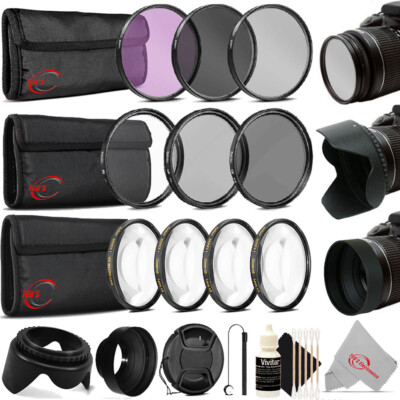52mm All in 1  Accessory Kit for Nikon D3300 D3200 D3100 D5500 D5300 D5200 D5100