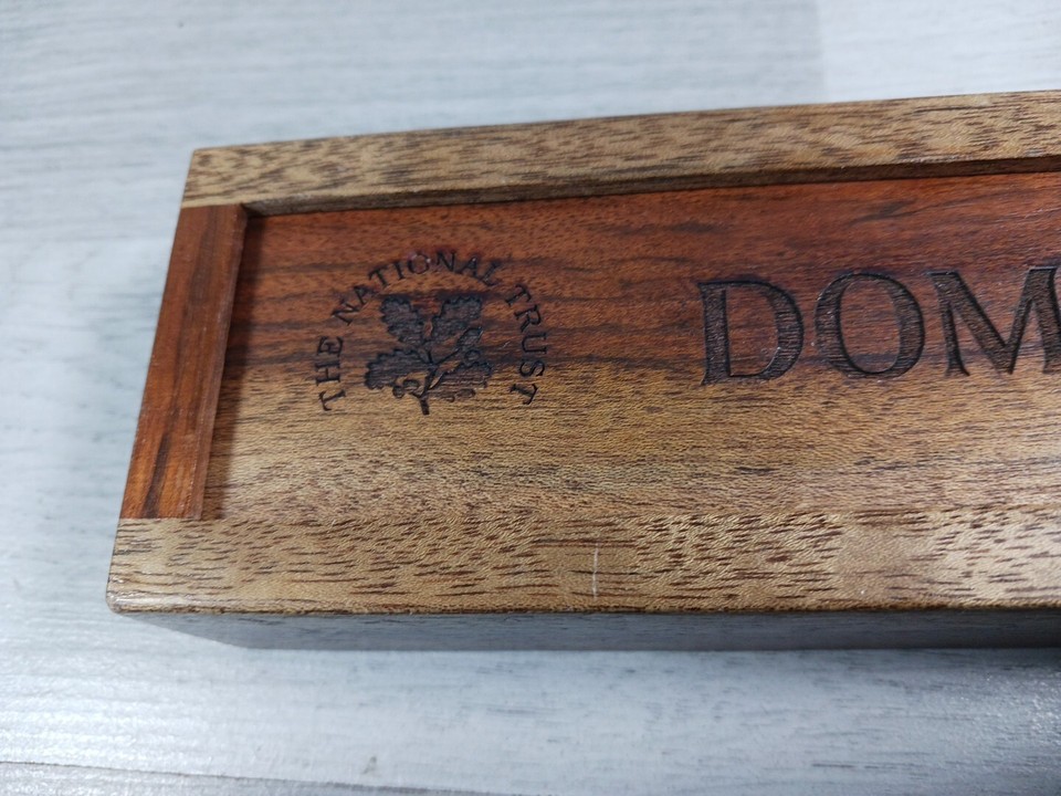 Dominoes Set In Wooden Box By The National Trust Complete With