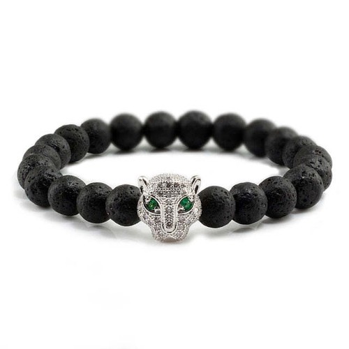 12 Style Bracelet Men Black Lava Healing Balance Beads Reiki Buddha Prayer Natur - Foto 20 di 26
