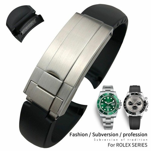 GOMMA Orologio Cinturino in silicone adatto per Rolex Daytona Deepsea  oysterflex | eBay