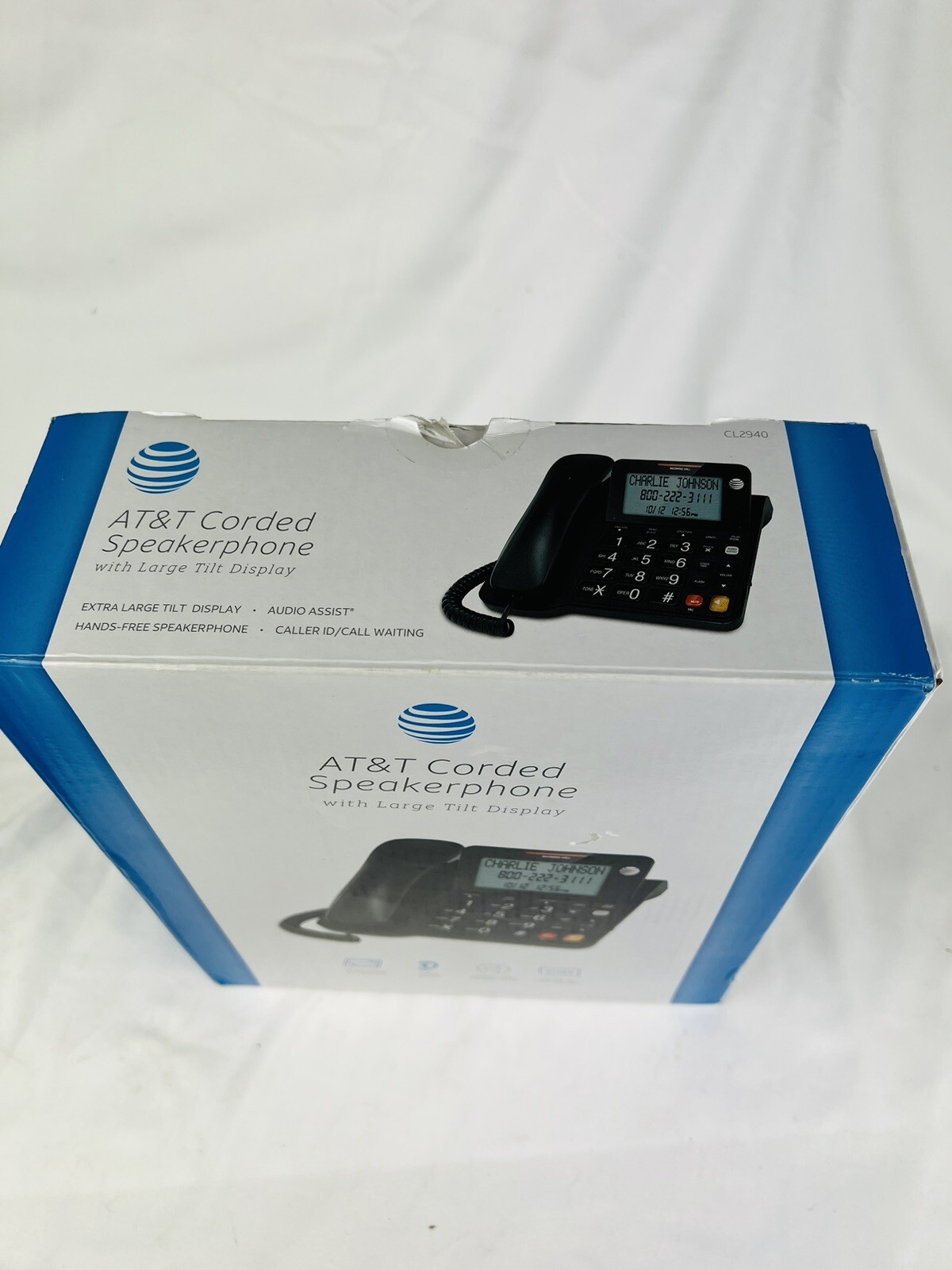 AT&T CL2940 Landline Corded Phone Desk Wall Telephone Caller ID