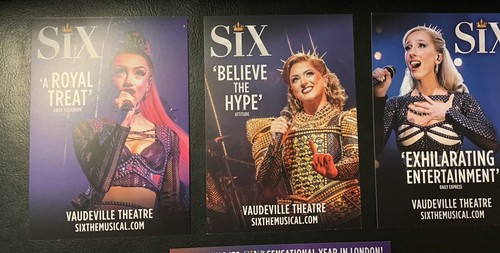 Six The Musical Vaudeville Theatre Postcards - Picture 3 of 4