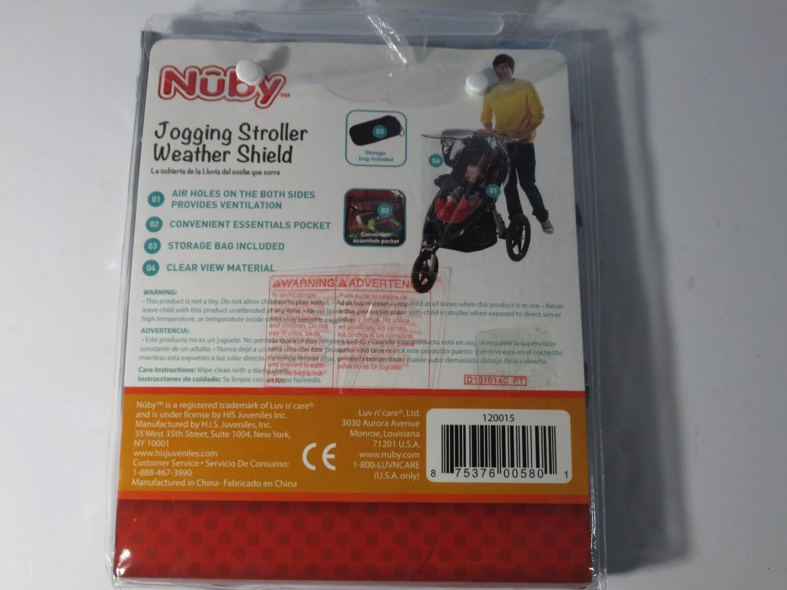 nuby jogging stroller weather shield