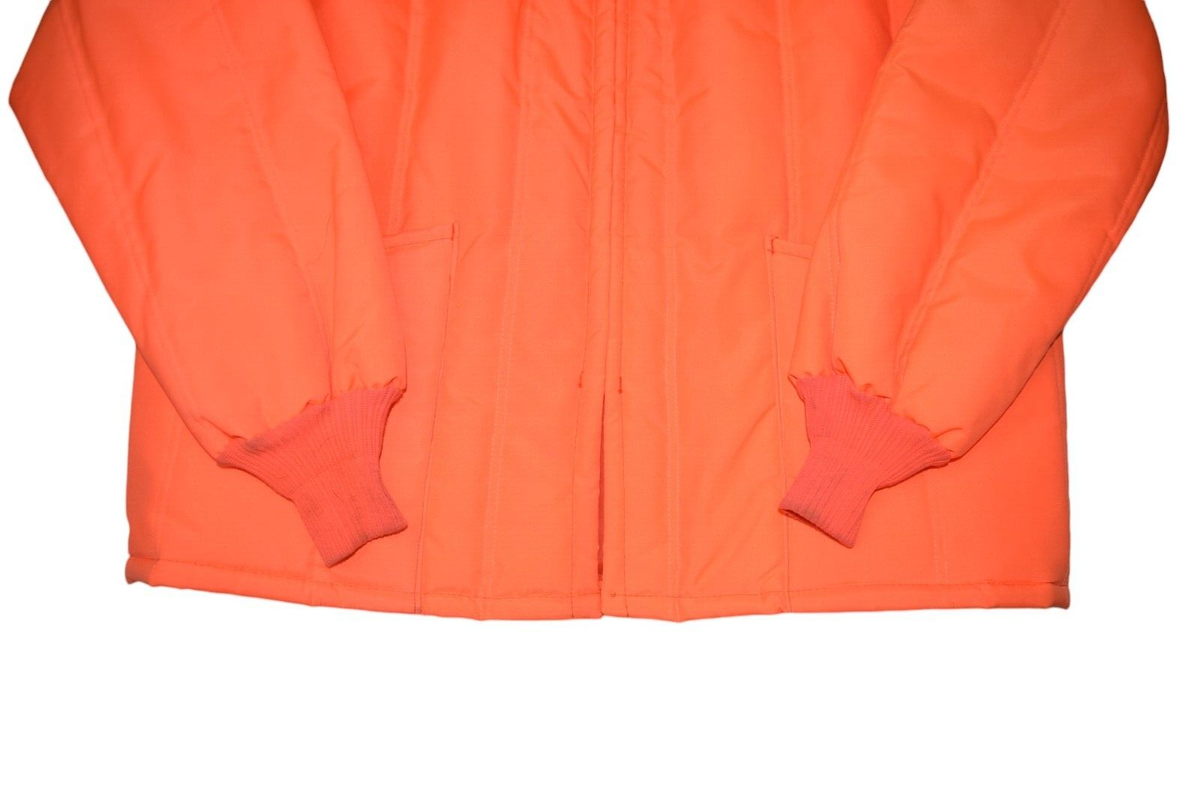 Vintage Hunting Jacket Mens XL Blaze Orange Safety Insulated