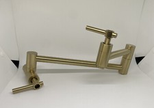 Pot Filler Faucet Wall Mount Double Joint Swing Arms Solid Brass Folding Faucet