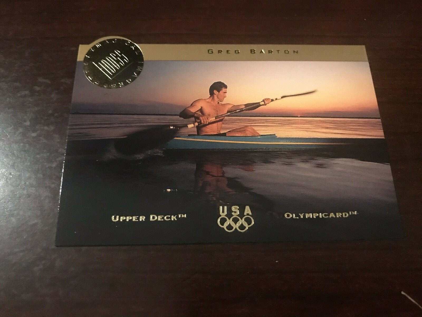 1996 Upper Deck US Olympic Magical Images #MI-2 - Greg Barton - Kayak