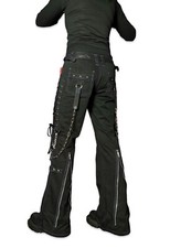 Tripp NYC Rare Y2K Goth Rave Skate Grunge Emo Black Baggy Bondage Pants 7/M