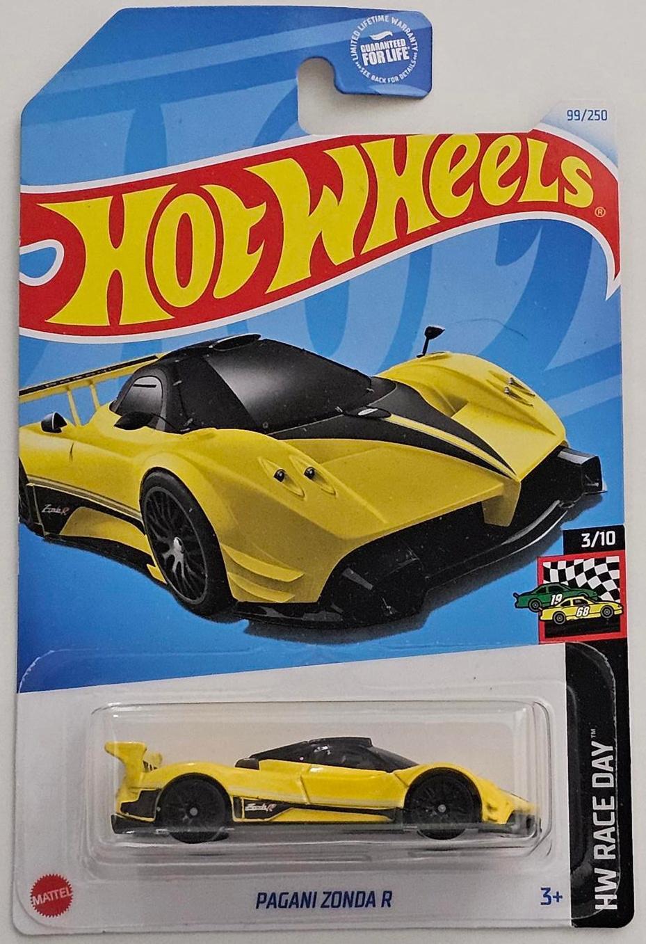 Hot Wheels Pagani Zonda R Yellow 99/250 Limited Edition Diecast Car