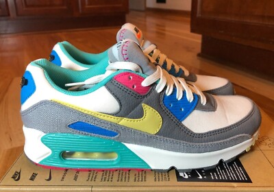 Nike Air Max 90 SE Phantom Celery Air Sprung Iron Grey DM8171 001 Men's Size 8 | eBay