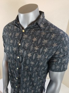 Tori-Richard-Men-039-s-Hawaiian-Camp-Shirt-Size-Medium-Floral-Pattern-Cotton-Lawn